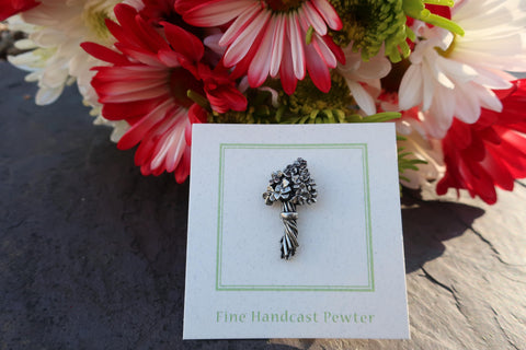 Bouquet of Flowers Lapel Pin