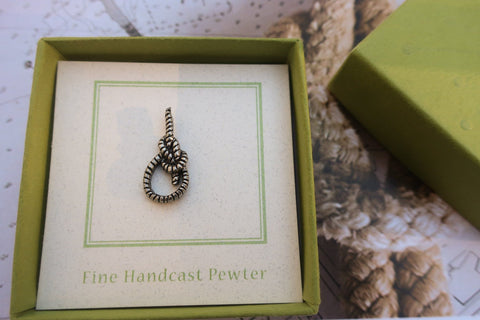 Bowline Knot Lapel Pin