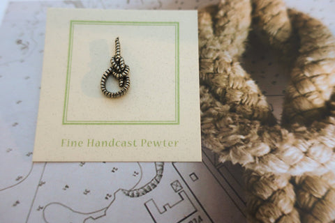 Bowline Knot Lapel Pin
