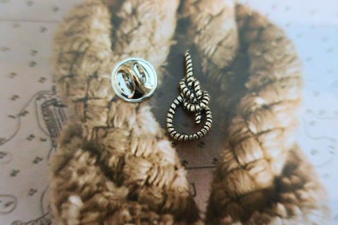 Bowline Knot Lapel Pin