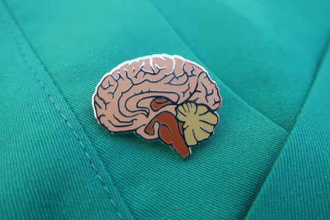 Brain Enamel Pin