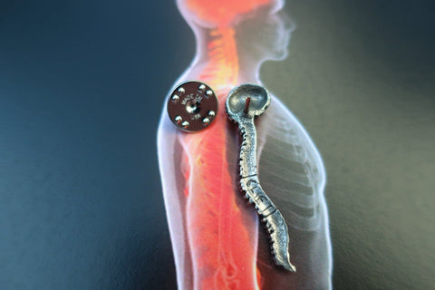 Brain and Spine Lapel Pin