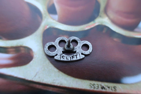 Brass Knuckles Lapel Pin