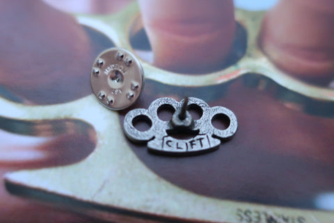 Brass Knuckles Lapel Pin