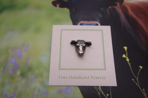 Bull Head Lapel Pin