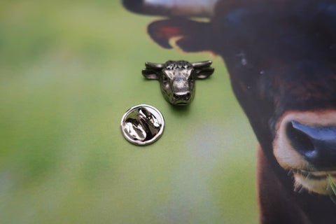 Bull Head Lapel Pin