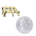 Cow Gold Lapel Pin