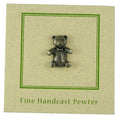 Teddy Bear With Bow Lapel Pin