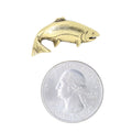 Rainbow Trout Gold Lapel Pin