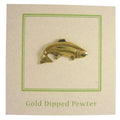 Rainbow Trout Gold Lapel Pin