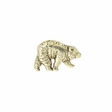 Bear Gold Lapel Pin