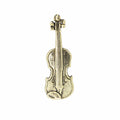 Violin Gold Lapel Pin