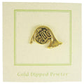 French Horn Gold Lapel Pin