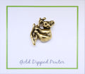 Koala Bear Gold Lapel Pin