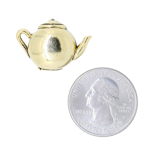Teapot Gold Lapel Pin