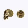 Skull Gold Lapel Pin