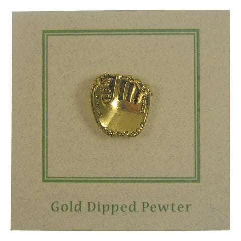 Baseball Glove Gold Lapel Pin