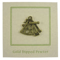 Sextant Gold Lapel Pin