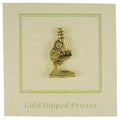 Microscope Gold Lapel Pin