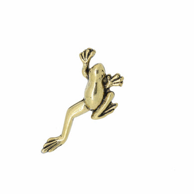 Frog Gold Lapel Pin