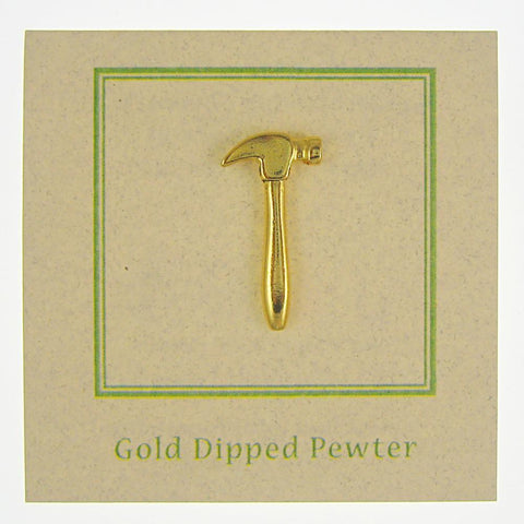 Hammer Gold Lapel Pin
