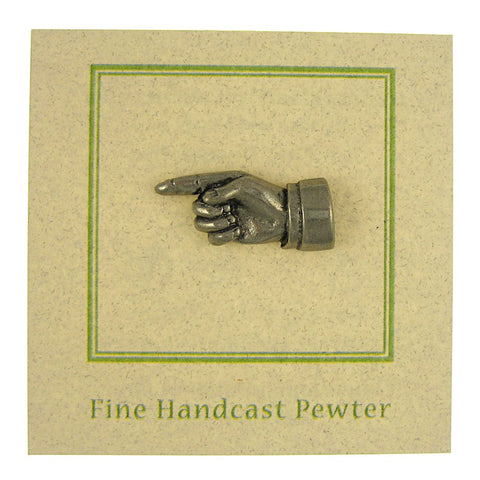 Pointing Finger Lapel Pin