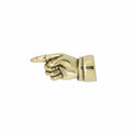 Pointing Finger Gold Lapel Pin