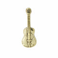 Acoustic Guitar Gold Lapel Pin