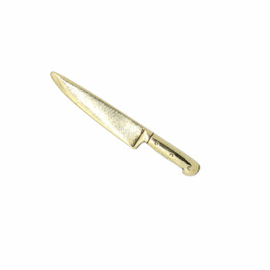 Chef's Knife Gold Lapel Pin