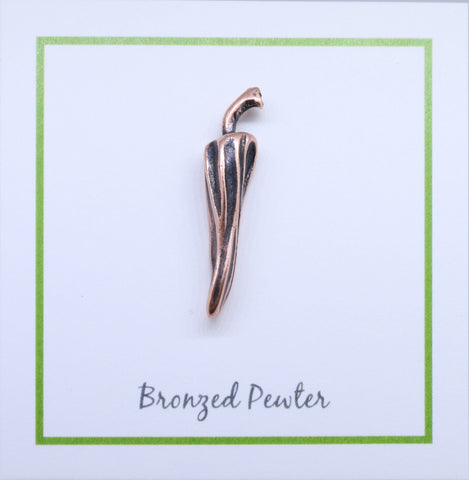 Chili Pepper Copper Lapel Pin