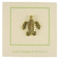 Sea Turtle Gold Lapel Pin