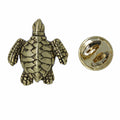 Sea Turtle Gold Lapel Pin