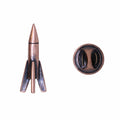 Rocket Copper Lapel Pin