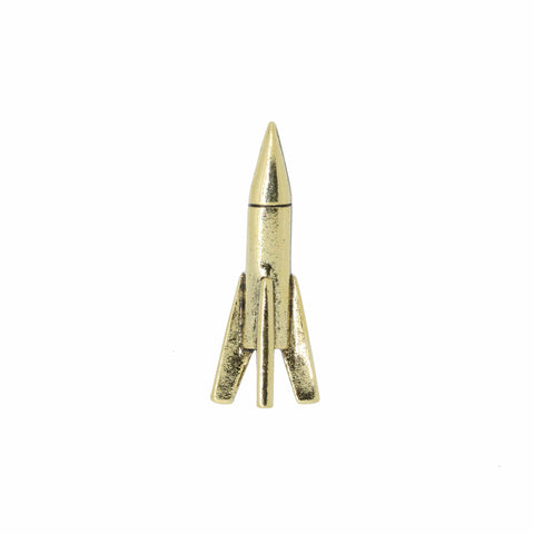 Rocket Gold Lapel Pin