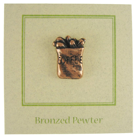 Sack of Coffee Copper Lapel Pin