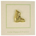 Ski Boot Gold Lapel Pin