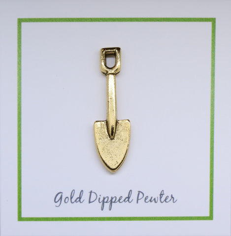 Shovel Gold Lapel Pin