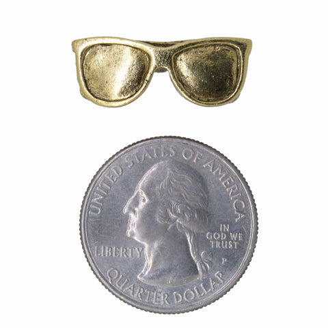 Sunglasses Gold Lapel Pin