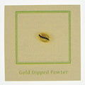 Coffee Bean Gold Lapel Pin