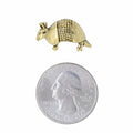 Armadillo Gold Lapel Pin