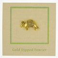 Armadillo Gold Lapel Pin