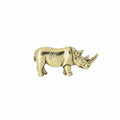 Rhinoceros Gold Lapel Pin