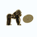 Gorilla Gold Lapel Pin