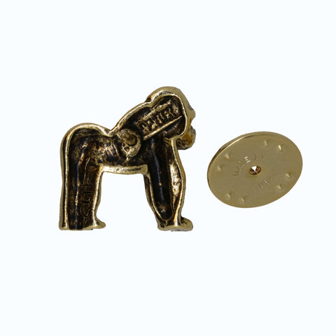 Gorilla Gold Lapel Pin