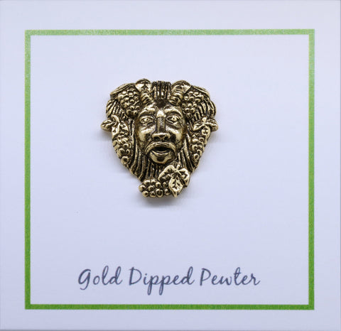 Bacchus Gold Lapel Pin