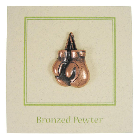 Boxing Gloves Copper Lapel Pin