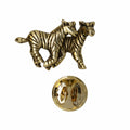 Zebra Gold Lapel Pin