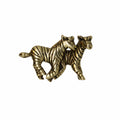 Zebra Gold Lapel Pin