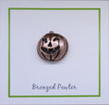 Jack O' Lantern Copper Lapel Pin