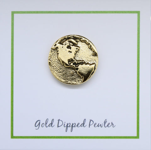The Americas Gold Lapel Pin